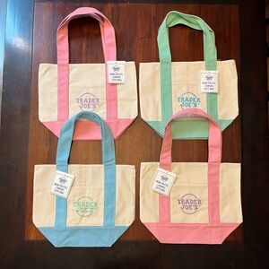 Trader Joe’s - 4 Pastel Tote Bags